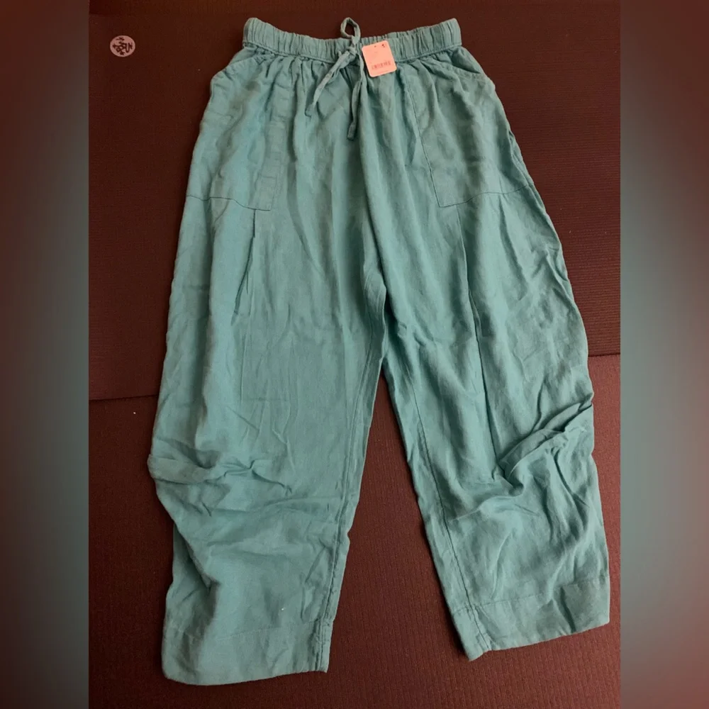 NWT Free People, Take Me With You Linen Pants, small. - Picture 2 of 12